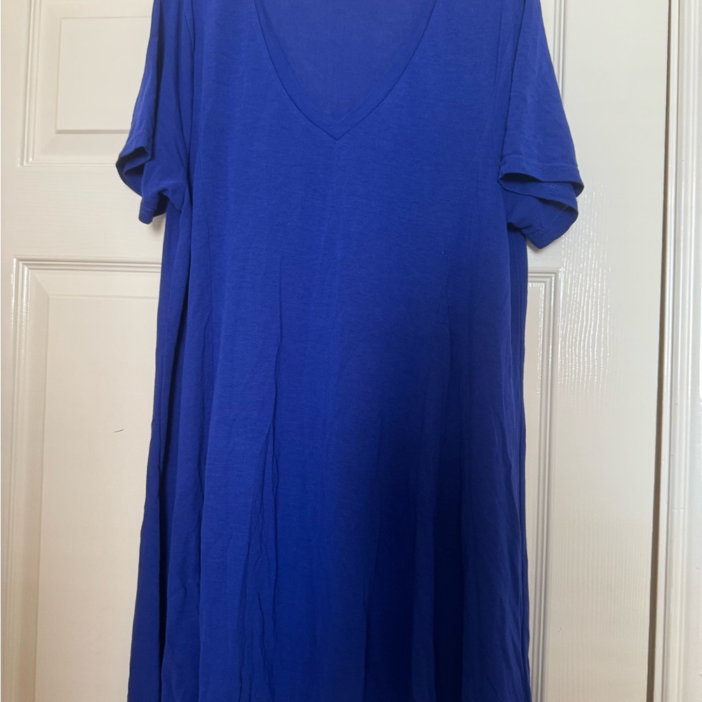 Women's Blue Umgee T-Shirt Dress